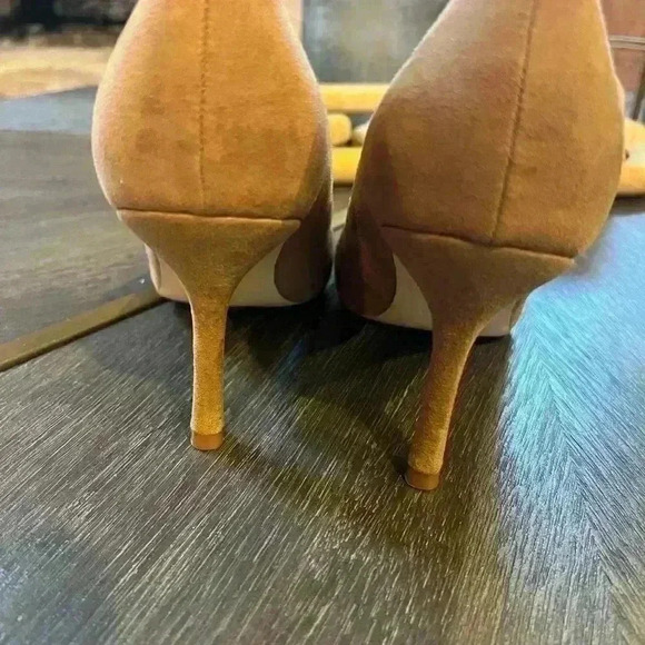 Nine West Dylan Tan Suede Round Toe Pump - Picture 7 of 7